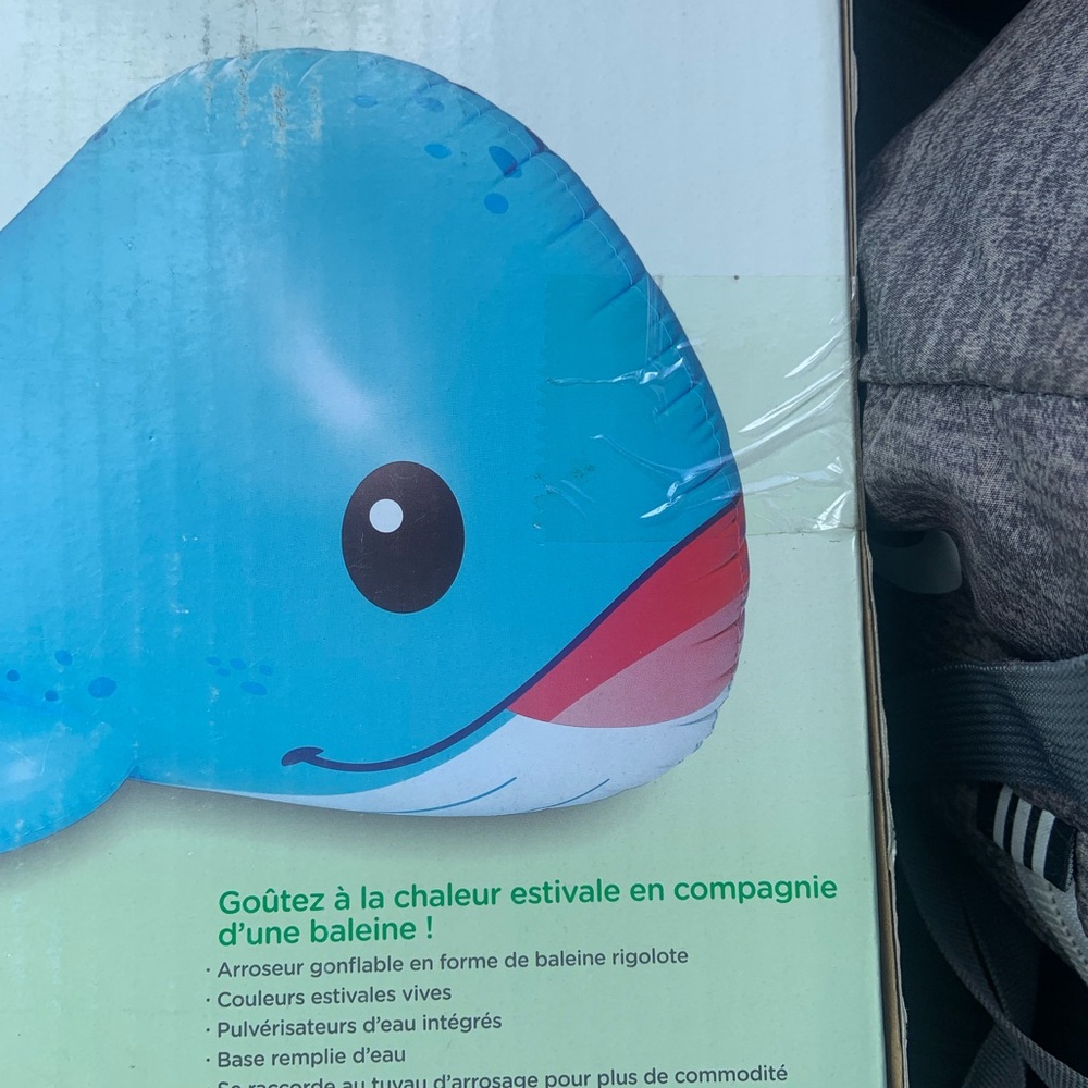 Blue Whale Inflatable Sprinkler